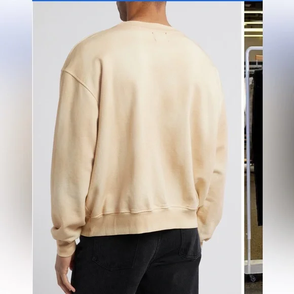 DIET STARTS MONDAY Hell on Wheels French Terry crewneck Sweatshirt large NWT‎ - Picture 2 of 2